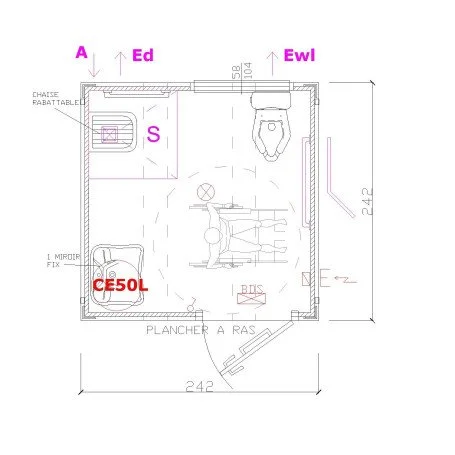Bloc Sanitaire PMR neuf avec WC, Douche et Lavabo PMR – Image 9