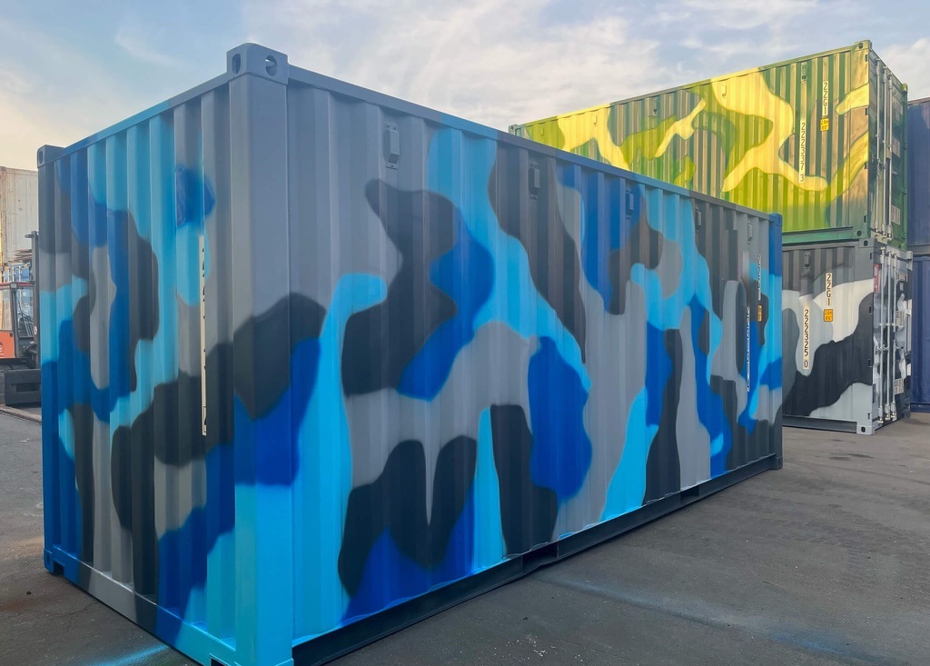 Conteneur maritime de 20’ Camouflage – Image 9